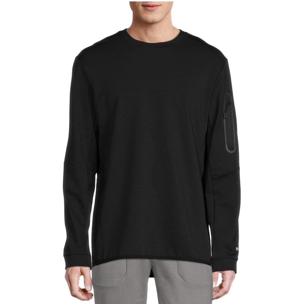 Russell Big Men's Active Long Sleeve Ponte Crew, 3X